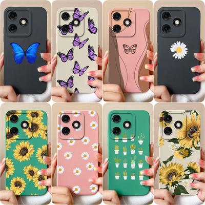 Etui na telefon dla Infinix Note 40 5G Tecno Pova 6 Neo Spark 20 Pro 4G Itel A50 P55 4G Etui Ładny motyl Miękki płynny silikon Ochrona obiektywu Bumper