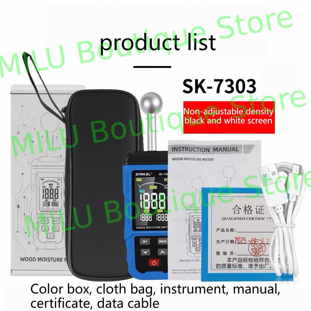 SNAKOL Pinless Wood Moisture Meter Digital Hygrometer Non-contact Timber Damp Detector Wall Humidity Tester Type-C Rechargeable