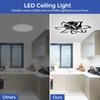 LED ceiling lamp with dimmable brightness Lotus decorative art lighting fixtures cold and warm light intelligent remote control