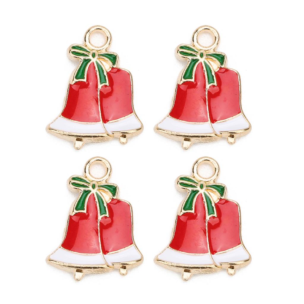 Alloy Christmas Pendant Mixcolor Dripping Oil Charm Pendants For DIY Jewelry Making Christmas Series Accessories
