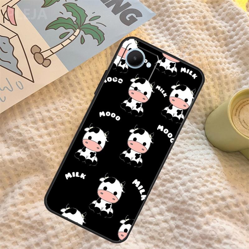 

Cut Cow Case For Realme C55 C71 C67 C51 C75 C63 C61 C65 C53 C35 11 12 13 14 Pro Plus GT6 GT7 15 Pro Realme C31