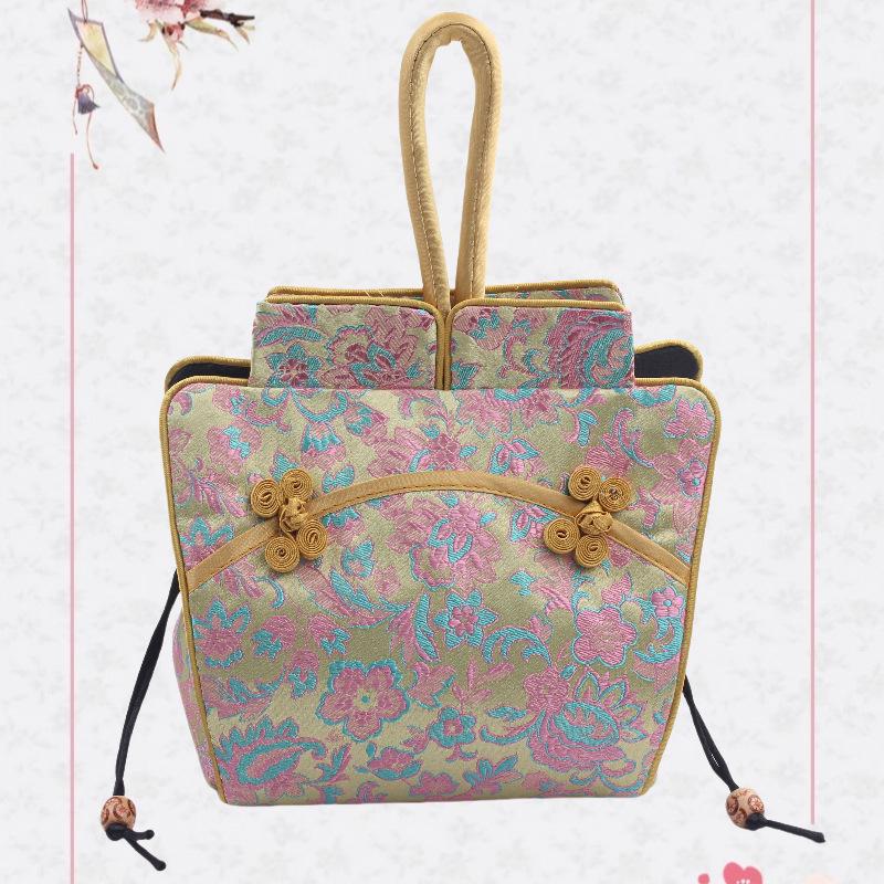 Nanjing Brocade Silk Clutch: Chinese Style Qipao Hanfu Makeup Bag, Coin & Card Holder, Key Pouch