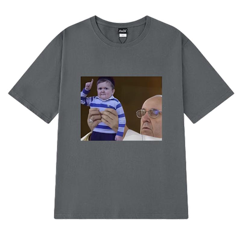 New In Funny Hasbulla Fighting Meme Graphic T Shirts Men Women Oversized Short Sleeve T-shirt Unisex Black 100% Cotton Clothing