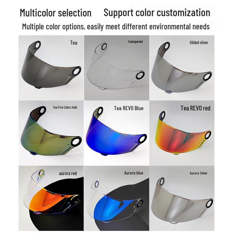 Windproof, Sandproof, UV Protection Helmet Visor for FF358/FF396/FF300 Half Helmets - Motorcycle Accessory