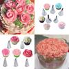 6pcs Fondant Rose Nozzle Tips Set Cream Icing Piping Fondant Rose Nozzle Pastry Tools Fondant Decorating Tools