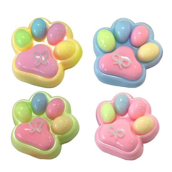 Cat Paw Squeeze Toy Stress Relief Kitten Paw Pinch Sensory Toy Kids Adults Soft TPR Stress Ball Calming Animal Claw Fidget Toy