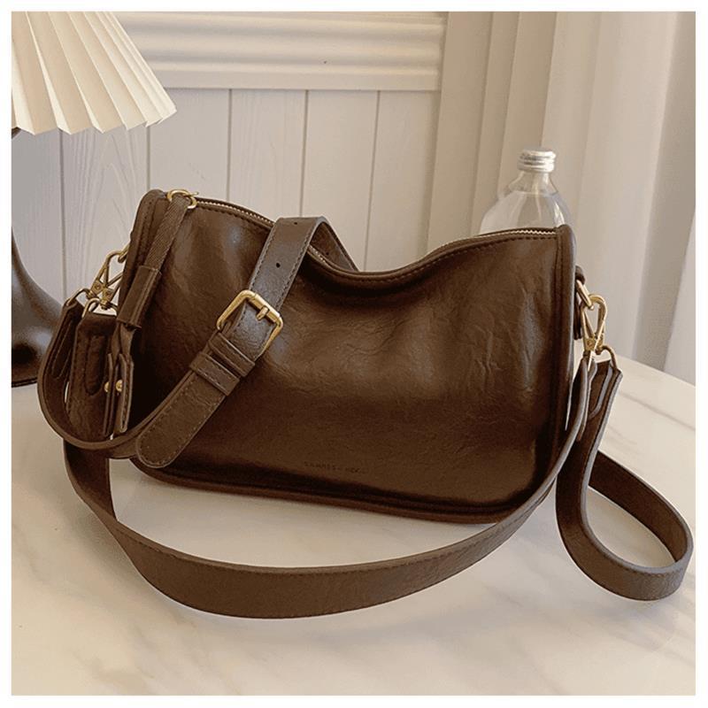 

Осень и зима Maillard ретро сумка женская новая сумка-тоут взрыв интернет-знаменитости нишевая мода универсальная на плечо сумка-мессенджер