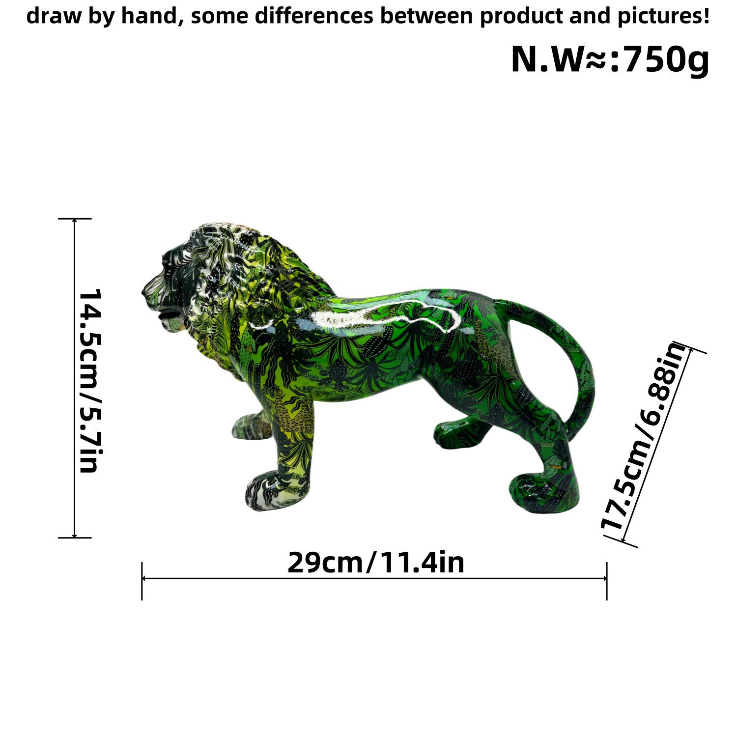 Office Use Decoration Animal Sculptures House Lion Decorations Everything Goes Smoothly Wealthy Nice Compact Lion New