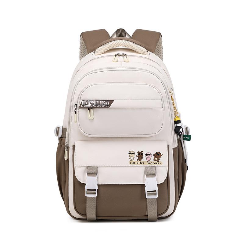 College-Mädchen Aussehen Rucksack mit großer Kapazität Lässiger Rucksack Koreanische Version Schlichter Ins-Stil und Schmutzabweisend