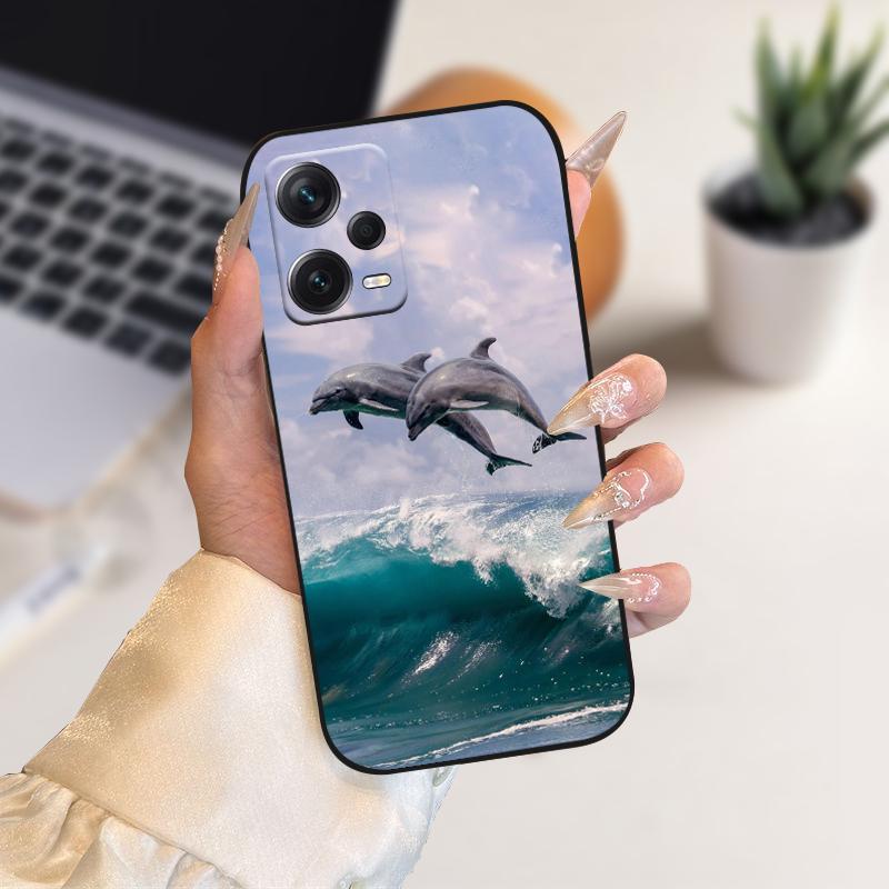 Schutzhülle für Redmi Note 12 Pro 4G 5G, TPU-Silikon-Handyhülle für Redmi Note 12 Pro+, weiche Schutzhülle für Redmi Note 12 Pro Plus