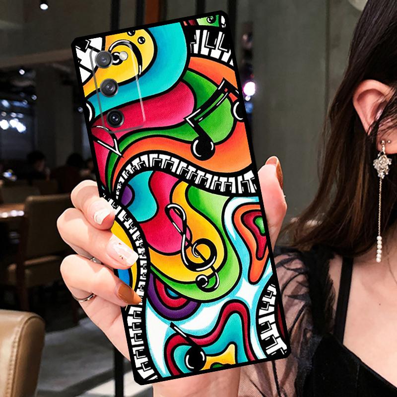

Музыкальный пианино элегантный чехол для Samsung Galaxy S21 S22 Ultra Note 20 S8 S9 S10 Note 10 Plus S20 FE чехол для телефона Galaxy S9
