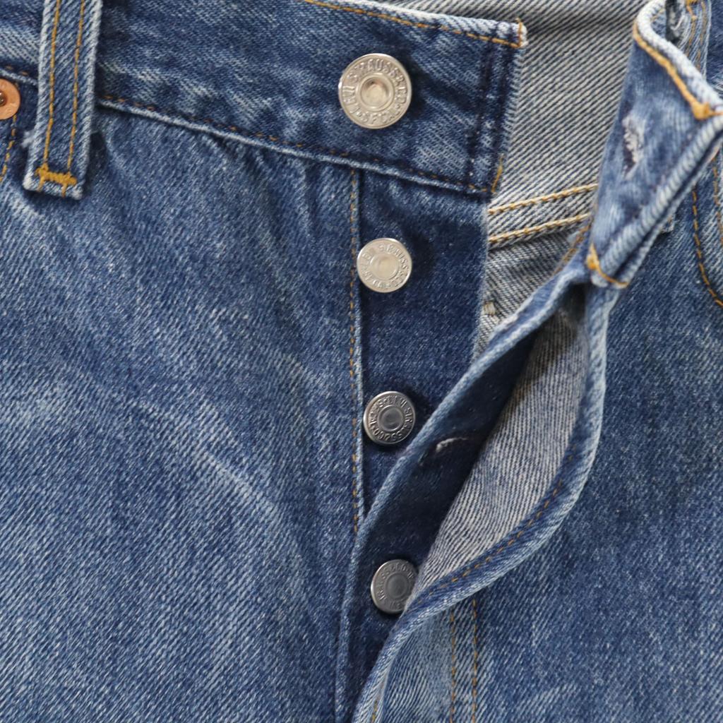 Levi's 90s 501 USA made old Straight denim pants W31 Wash blue jeans Men's Used