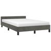 Bed Frame without Mattress Dark Grey 120 x 190 cm Velvet