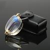 New Trend Folding Reading Glasses Collapsible Blue Light Blocking Eyeglasses for Men Diopter +1.0 To +4.0 with Leather Box