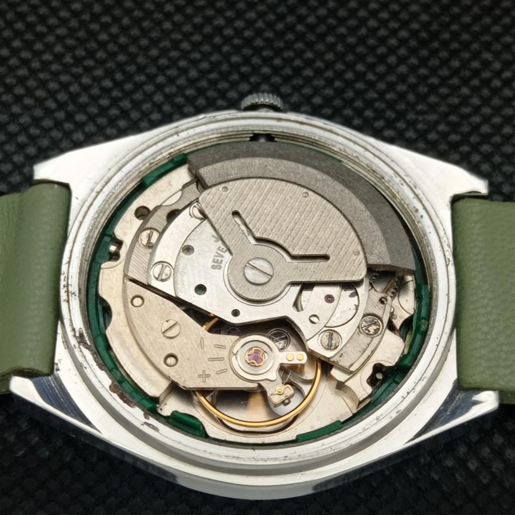 USED VINTAGE SEIKO 5 AUTOMATIC 6309A JAPAN MENS D/D GREEN WATCH 602-a313583-9 SKU602-a313583