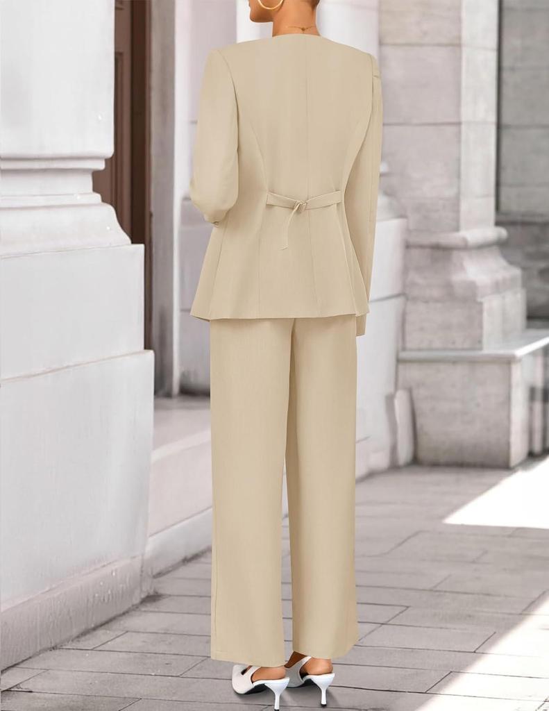 Europäisches & Amerikanisches Damenmode-Anzugset: Reversjacke & Hose