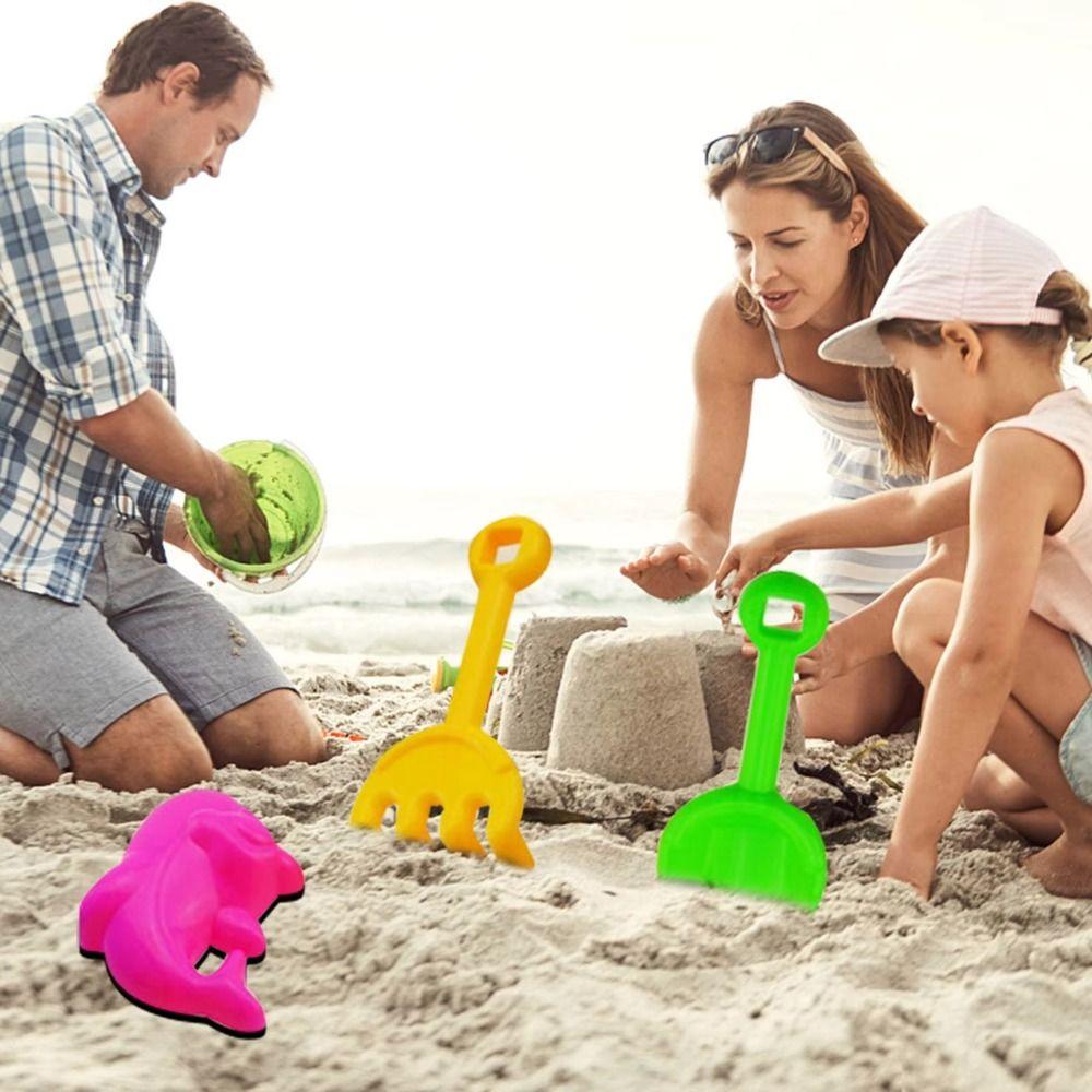 Parent-Child Beach Sand Play Toys Crab Fish Mold Summer Beach Toys Beach Shovel Bucket Set  Summer