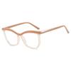 Irregular Polygonal Eyebrow Flat Mirror, Anti Blue Light Cat Eye Personalized Eyeglass Frame, Fashionable Commuting Frame 1027