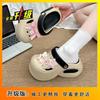Wear Seaside Casual Bag Head Cool Slippers Women's Non-slip Beach Heightening Thick-soled Hole Shoes 2025 Summer and Autumn New Models