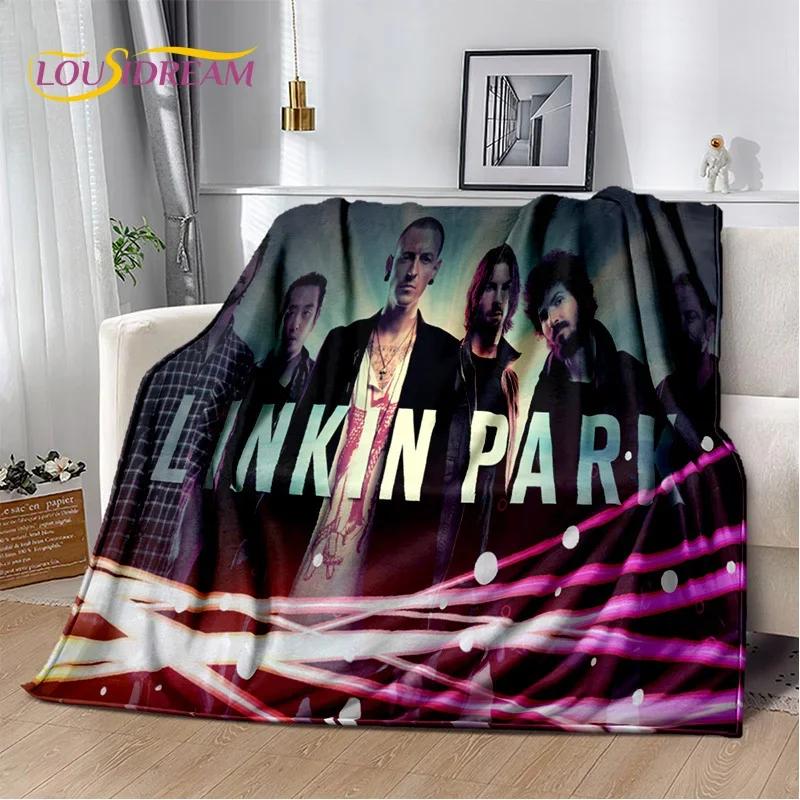 Ρετρό Μουσικό Συγκρότημα 3D L-Linkin-Park Μαλακές Κουβέρτες, Κουβέρτα για Ζέσταμα Άνετη Κουβέρτα για Πικνίκ Κρεβάτια Καναπέ Σπίτι Υπνοδωμάτιο Παιδί