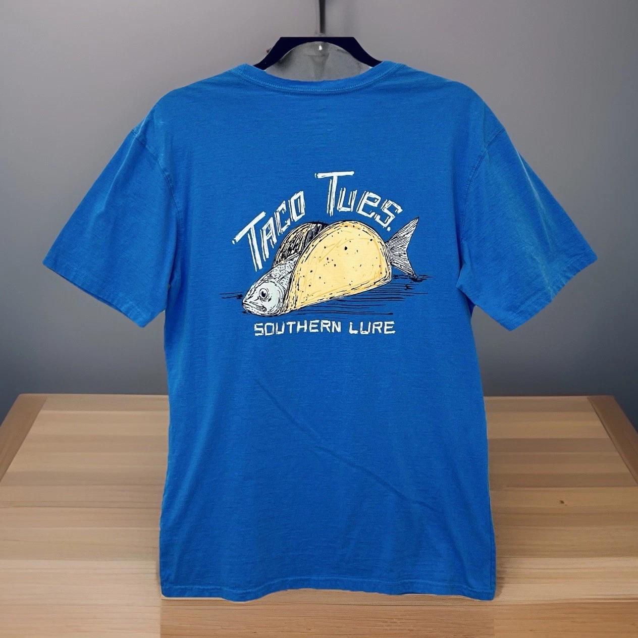 Southern Lure “Taco Tuesday” Blue Graphic T-shirt - Women’s Medium 3XL