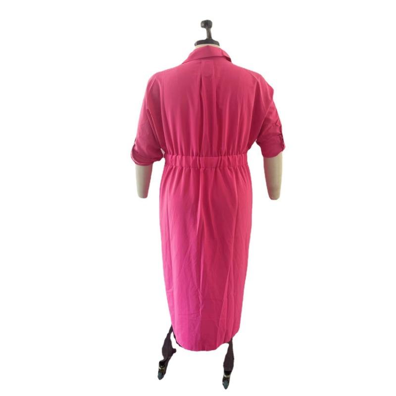 Платье-рубашка большого размера для женщин с длинным рукавом — фото 15