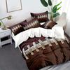 Rugby American Football Sports Quilt Cover Bedding 3D Printing Three-Piece Home Textile