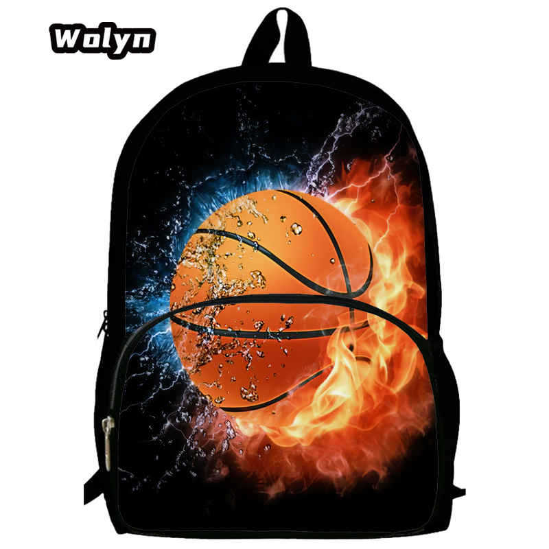 Basketball Basketball School Bag High Definition Printing Multifunctional Cross-Border Backpack