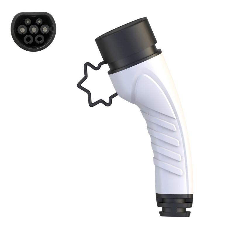 Long Lasting Electric Vehicle Charging Head Heat Resistant Support Type 2 Standard For Fast Power Refill Easy Travel Use