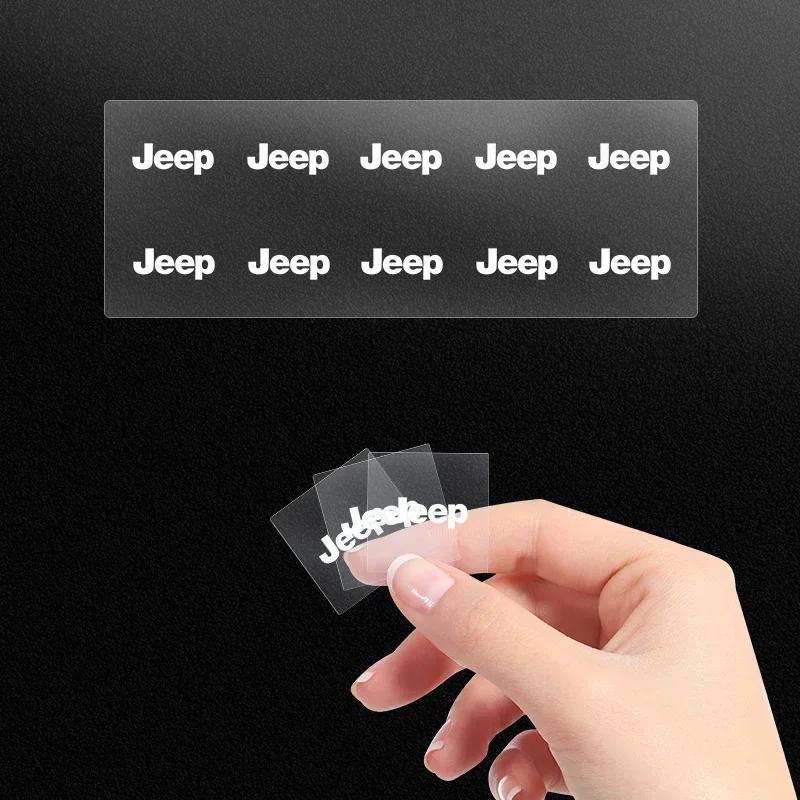 1/2/5/10pcs Car Sticker Steering Wheel Interior Sticker For Jeep Grand Cherokee Wrangler JK Gladiator Compass Renegade Wagon AKY1