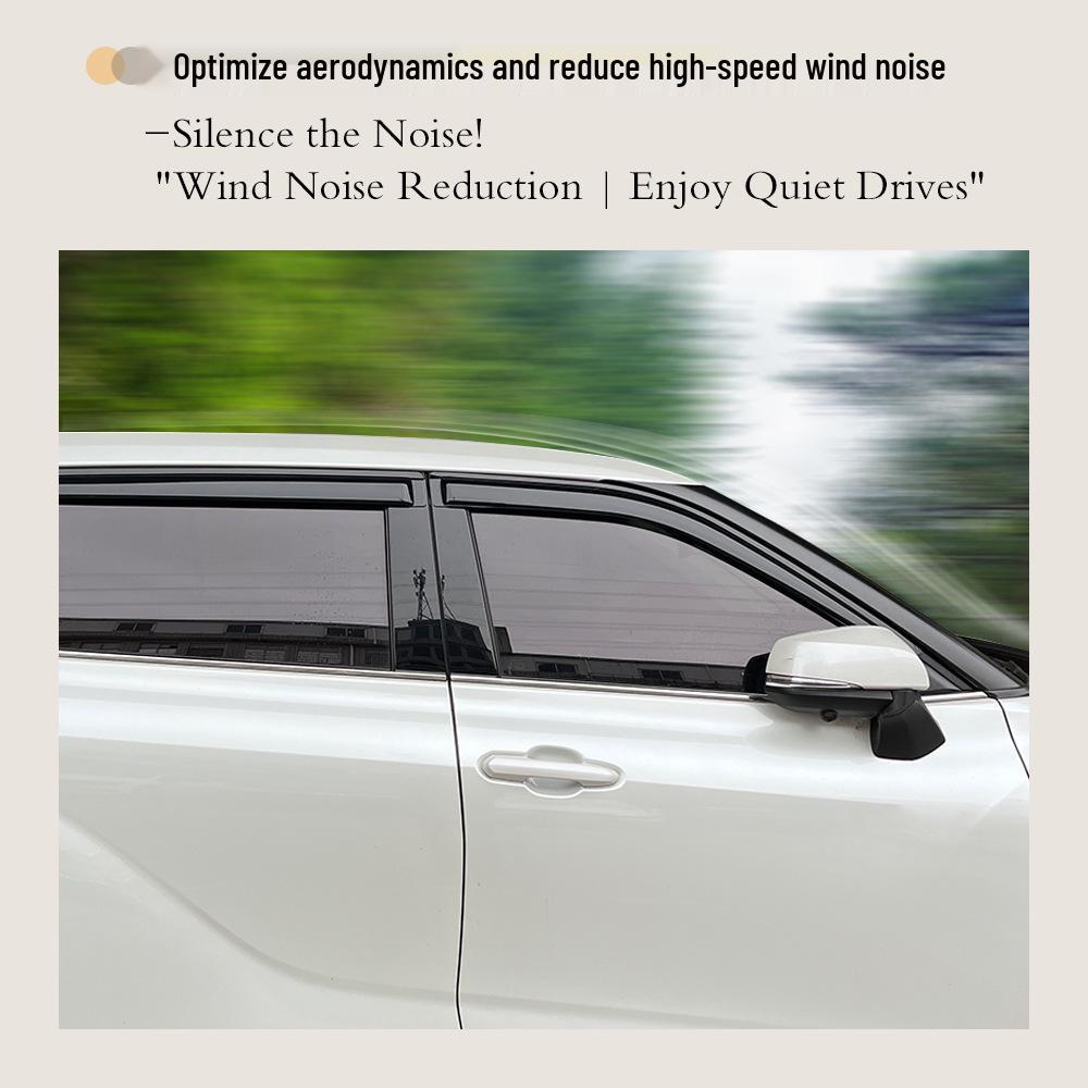 Compatible with Volkswagen Sharan 7M 1995-2009: Enhanced Rain and Sun Visors for Side Windows