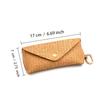 Durable Pp Material Woven Straw Eyeglass Case - Chic Soft Protective  Glasses Pouch With Hook For Women'S
