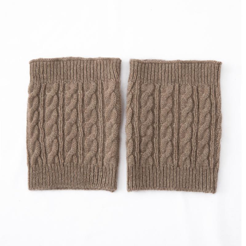 100% Pure Cashmere Knit Leg Warmers - Warm Wool Calf Protectors for Autumn & Winter