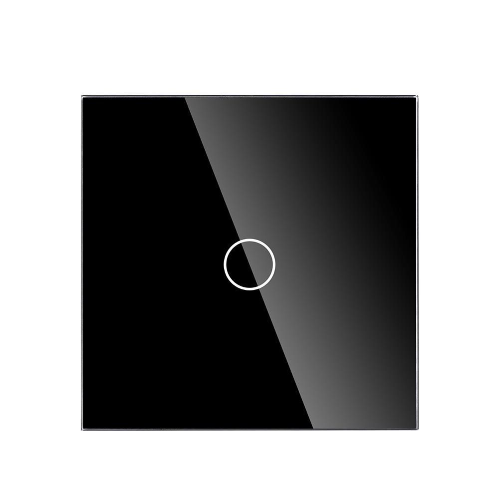 WIFI Eu 1_2_3_4 Gang Smart Home APP Remote Control Voice Light Tempered Glass Touch Wifi Tuya Wall Electrical Switch