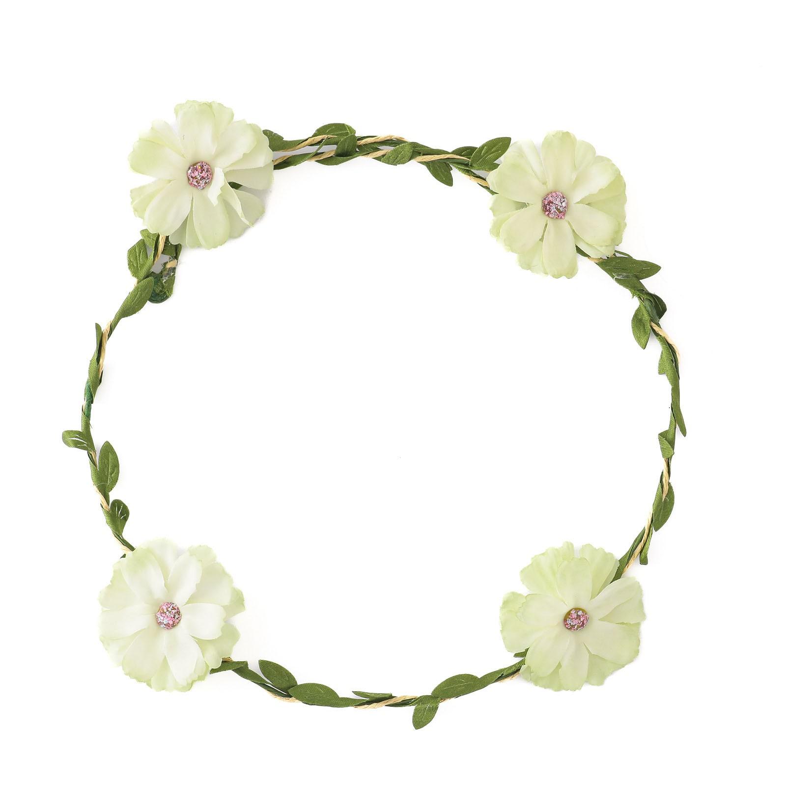 

Лесной венок Красивые аксессуары из искусственных цветов Венок One Size зелёный