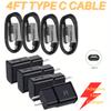 4 Stück FASTFISH Superschnellladegerät-Set, 10-20W USB-C-Wandladegerät mit 1,2 m Kabel, Kompatibel mit Samsung Galaxy S22, Xiaomi