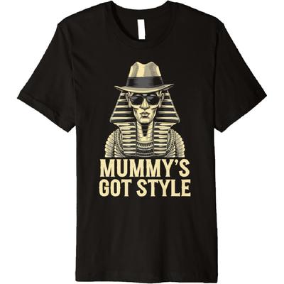 Egyptian Mythology Egypt Pyramid Ancient Egyptian Mummy Premium T-Shirt(19)