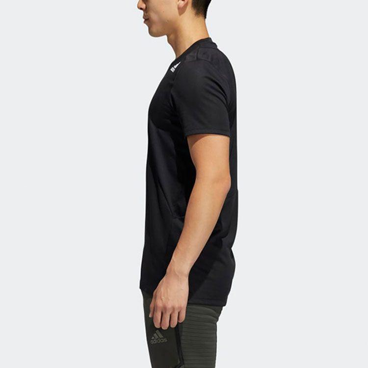 Adidas Drop Shoulder Sleeve T Shirt Men's Black GL7305