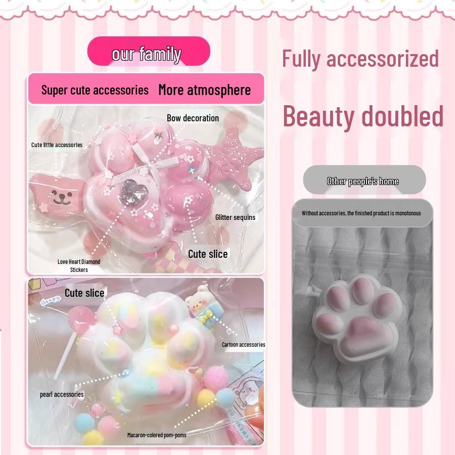 DIY Silicone Mold Stress Relief Toy Set: Music-Inspired Handmade Pinch Mud for Girls