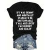 Übergröße T-Shirt mit Buchstabenprint, Lässiges Oberteil mit Rundhalsausschnitt und kurzen Ärmeln für Frühling & Sommer, Damen Übergrößen Kleidung