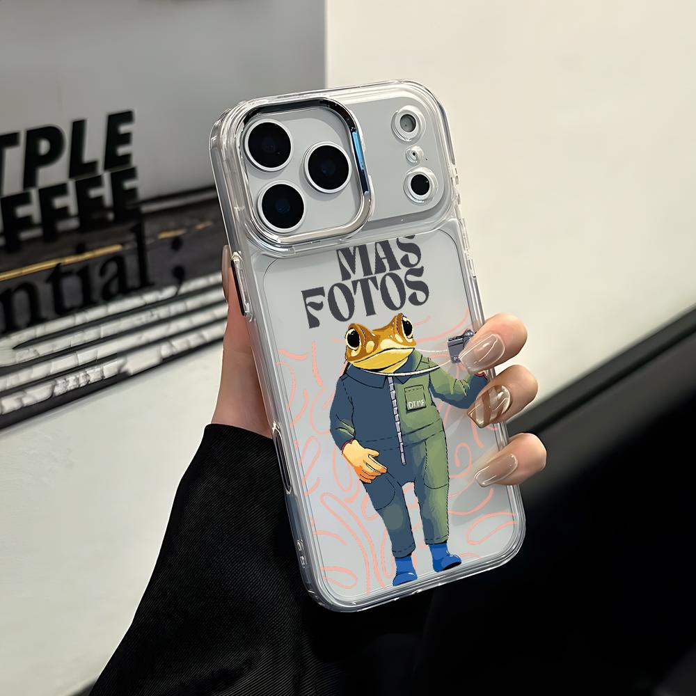 

Frog B-Bads B-Bunnys Phone Case for Apple iPhone 17 Air 16 16e 15 14 13 12 11 Pro Max X Xs XR 8 Plus Luxury Clear Cover iPhone 11
