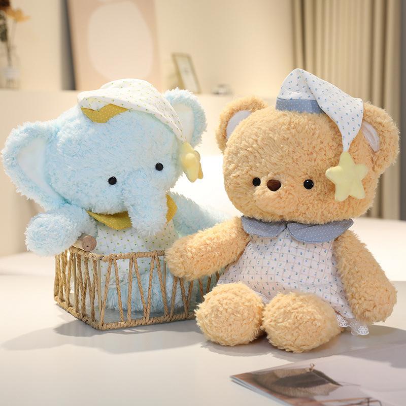 Cartoon Cute Good Night Running Clothes Lamb Rabbit Lamb Doll Plush Toy Doll Children Sleeping with Doll