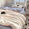Pure Color Double-Sided Washed Silk Bedding Set