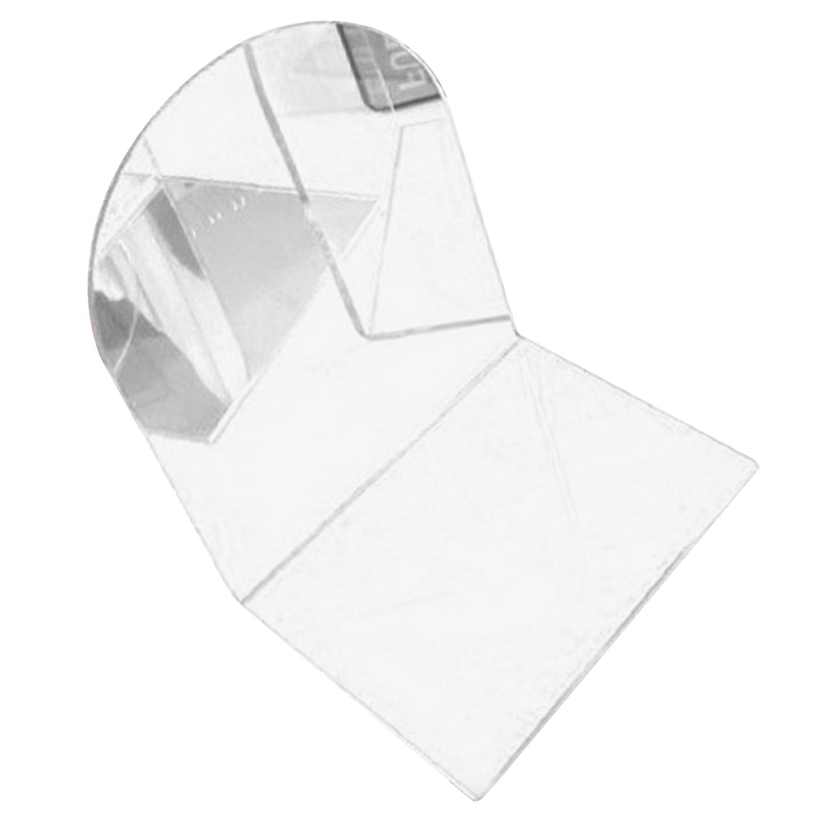 

1 Pair of Bookends Thicken Non Slip Transparent Acrylic Desk Decorative Heavy Book End for Student Office L Shaped белый