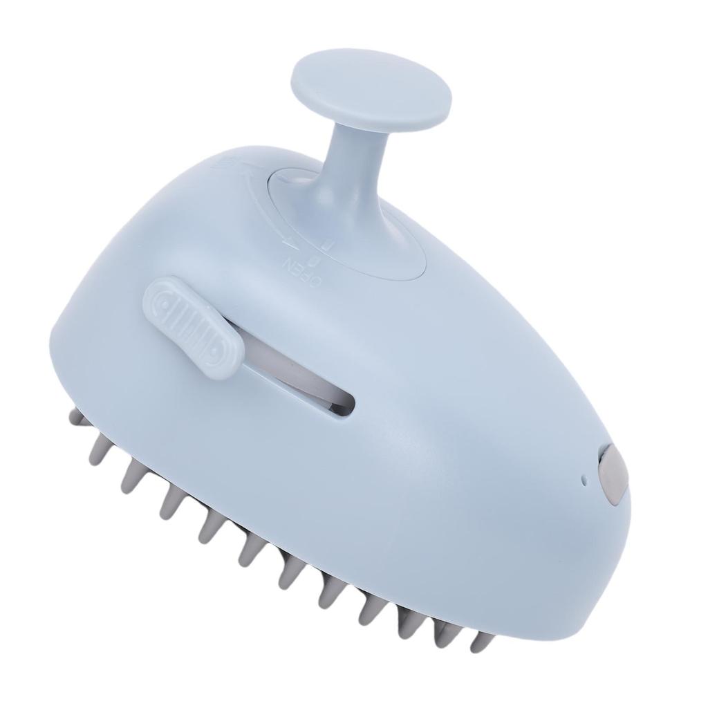 Pet Spray Brush Multi Functional Easy Hair Removal Mist Grooming Massage Brush for Cats Blue