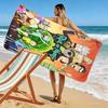 Morty Rick Print Beach Towel, Large Soft Quick Dry Towel for Beach Camping Swimming