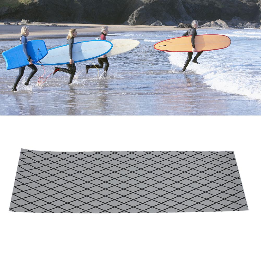 EVA Anti Slip Pad Rhombus Pattern with Adhesive Tape for Deck Surfboard(gray&black Stripes)