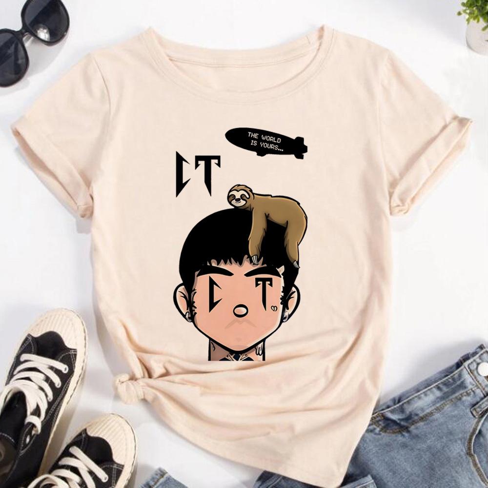 

Natanael Cano tshirt female Graphic Retro Punk Breathable Vintage top tees Y2k Colorful Comfortable Digital kawaii Breathable S