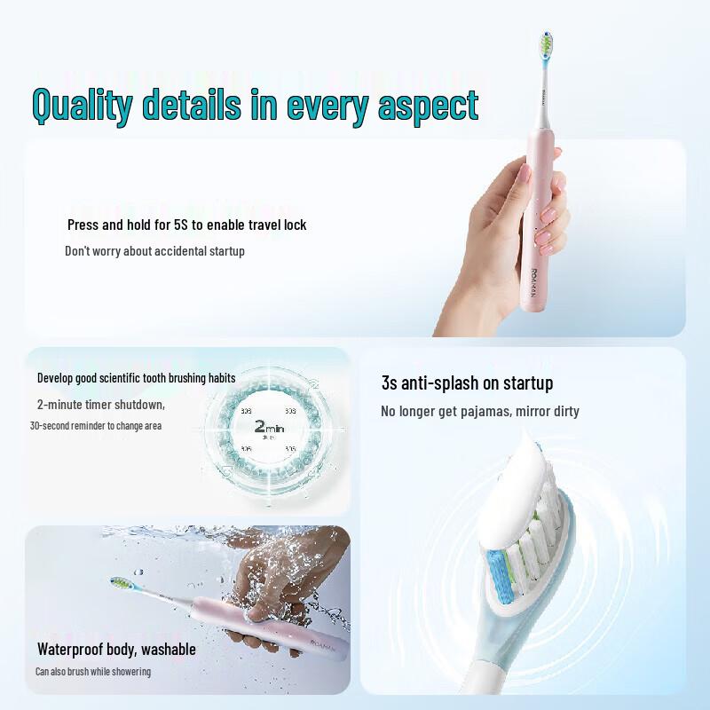 Roman M3 Smart Sonic Electric Toothbrush CN Plug (adapter Included)