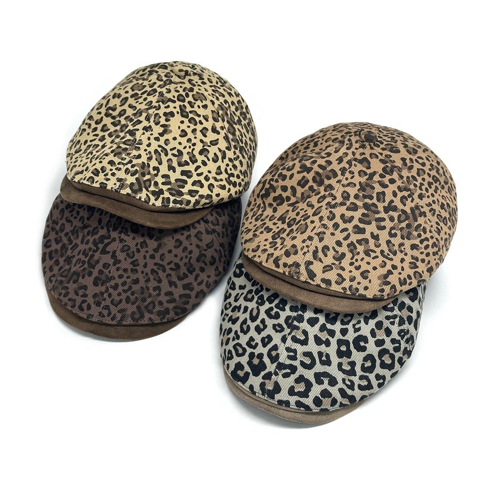 Vintage Leopard Print Bucket Hat For Women With Sun Protection For Fall Winter Fashion